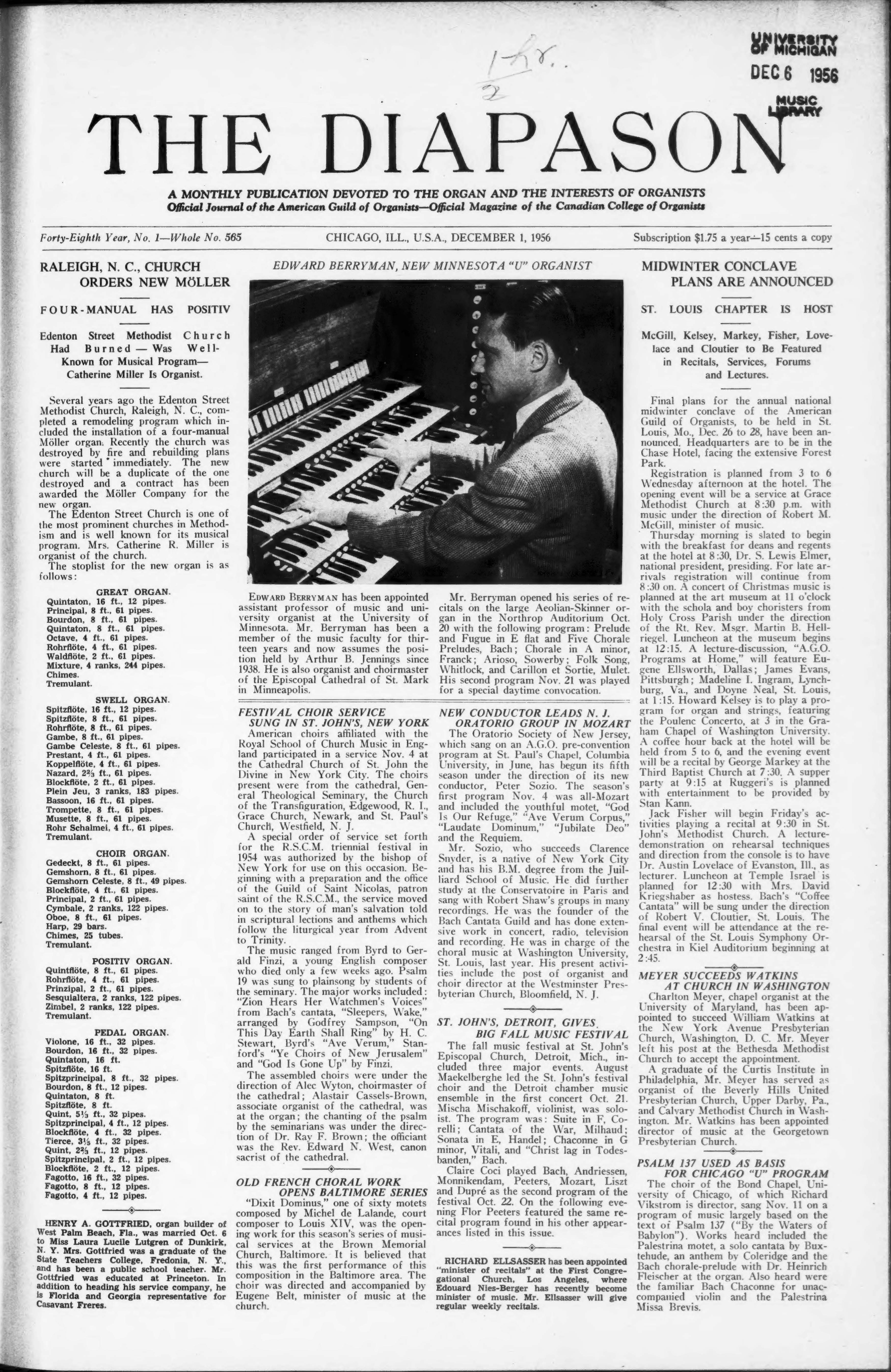 какой был день недели 5 декабря 1956 года