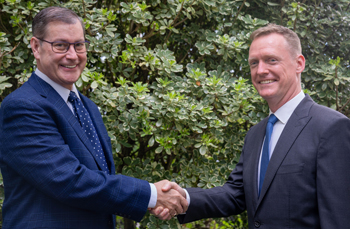 Dudley Oakes, owner of Orgues Létourneau and new president, Andrew Forres