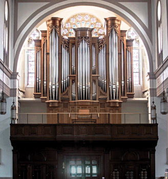 Noack Opus 162, St. Peter’s Catholic Church, Washington, DC (photo credit: Don Boroughs)