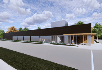 Rendering of new workshop, Dobson Pipe Organ Builders