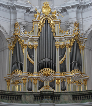 1755 Gottfried Silbermann organ, Hofkirche, Dresden, Germany