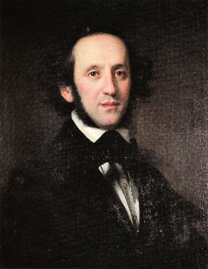 Felix Mendelssohn, from an oil portrait by Eduard Magnus