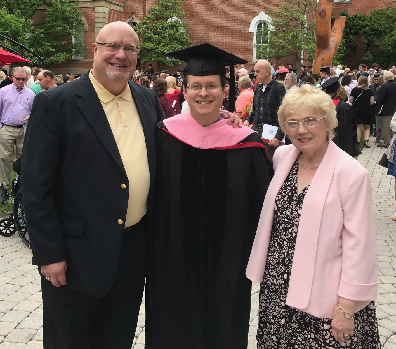 Paul Jacobs with teachers