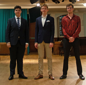 Charles Francis, Jonas Schauer, and Ashely Wagner at St. Cuthbert’s Church,  Edinburgh, UK