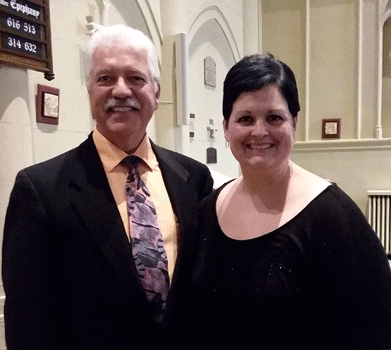 Dennis Janzer and violinist Barrie Cooper