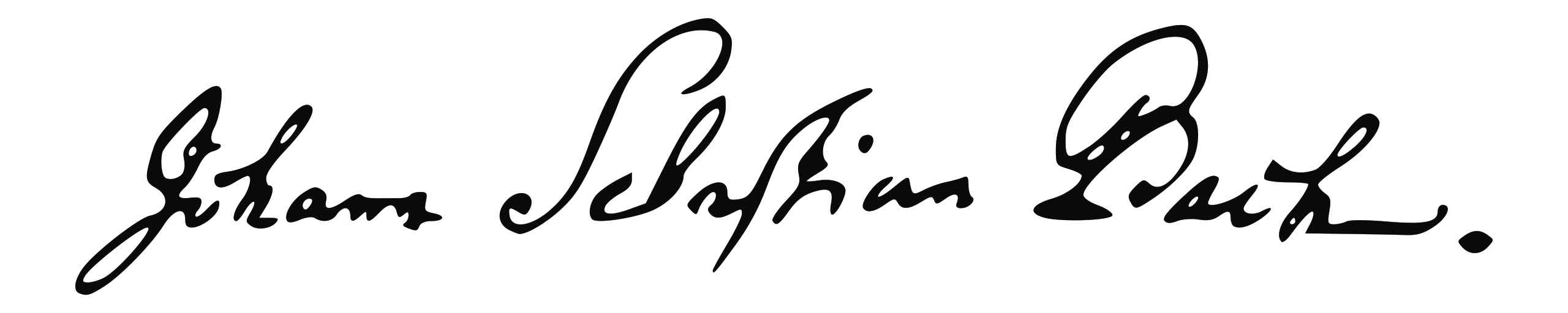 J. S. Bach's signature