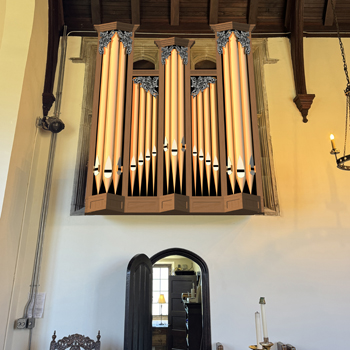 Rendering of new Kegg Pipe Organ Builders organ for Pawling School, Pawling, New York