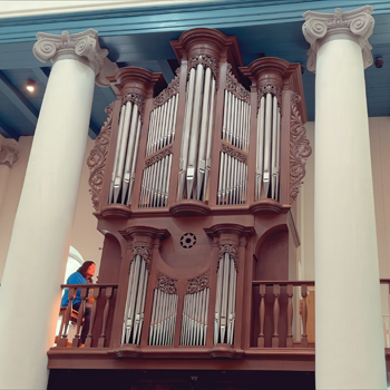 The organ of the Koepelkerk, Renswoude, the Netherlands