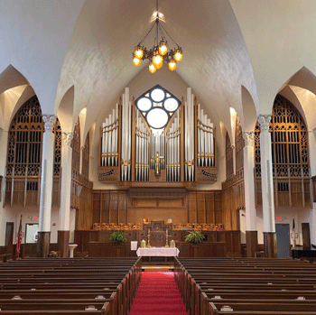 Rendering, Létourneau Pipe Organs Opus 139, Marvin United Methodist Church, Tyler, Texas