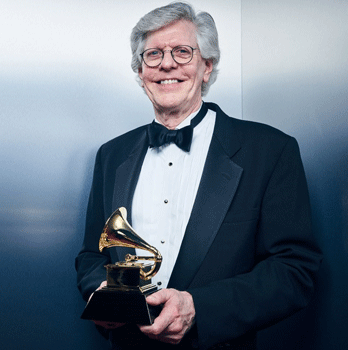 Robert Simpson with Grammy Award (photo by Robby Klein)