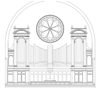 Rendering of Schoenstein & Co. Opus 183