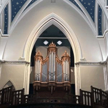 Bedient organ, St. John the Baptist Cathedral, Charleston (photo credit: David W. Hunt)