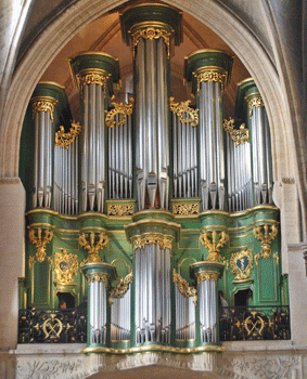 1748 Dom Bédos organ, Abbatiale Sainte-Croix, Bordeaux, France