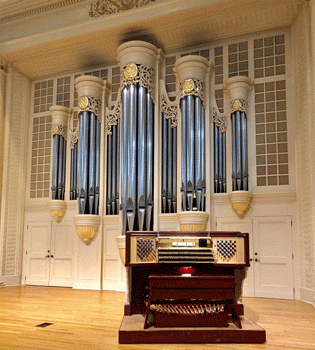 Casavant organ in Whitley Auditorium