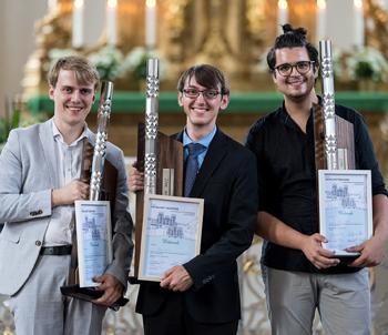 Feith International Organ Competition winners: Leendert Verduijn, Grant Smith, Steffano Perrotta