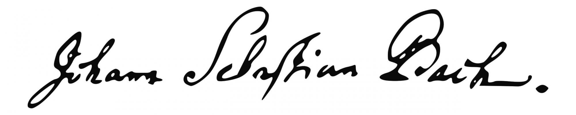J. S. Bach's signature