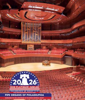 Organ Historical Society 2026 calendar