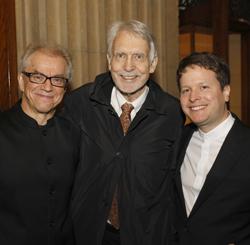 Osmo Vanska, John Harbison, and Paul Jacobs (photo credit: Tim Rummelhoff)
