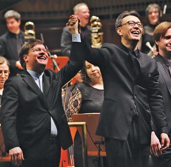 Paul Jacobs and Ken-David Masur (photo credit: Jonathan Kirn)