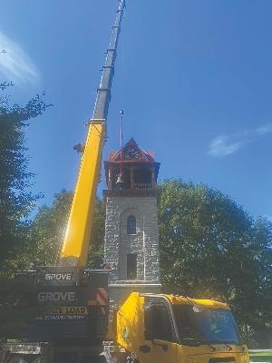 The Children’s Chime Tower and Gary’s Crane