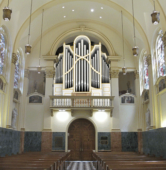 Rendering of Ruffatti organ for Notre Dame Seminary, New Orleans, Louisiana