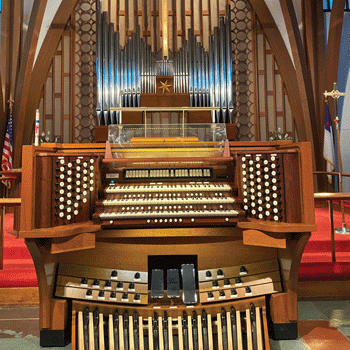 Schantz organ, Trinity Lutheran Church, Ashland, Ohio