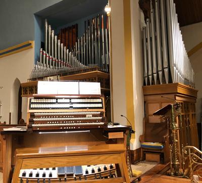 Rebuilt 1960 Casavant organ,Trinity Memorial Episcopal Church, Binghamton, New York 
