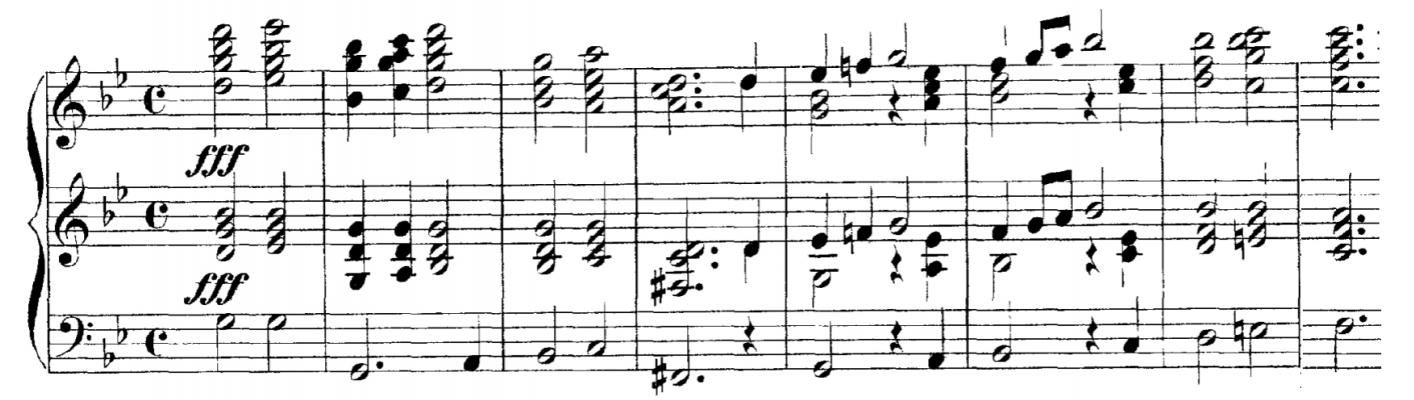 Example 1: Widor Symphony 6, movement 1, opening bars