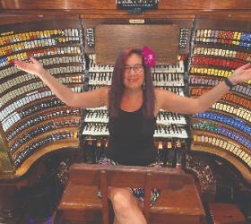 Dorothy Papadakos at the Wanamaker Organ