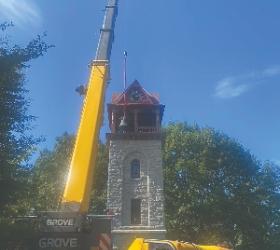 The Children’s Chime Tower and Gary’s Crane