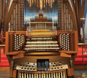 Schantz organ, Trinity Lutheran Church, Ashland, Ohio