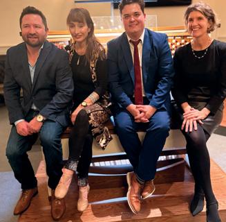 Participants in Potomac program: Josh Dove, managing director, Viscount Organs USA; Carol Williams; Samuel Gray; Reverend Emily D’Andrea, senior pastor