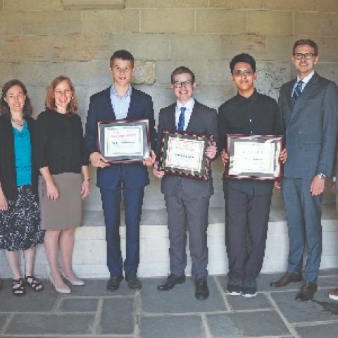 Competitors and judges