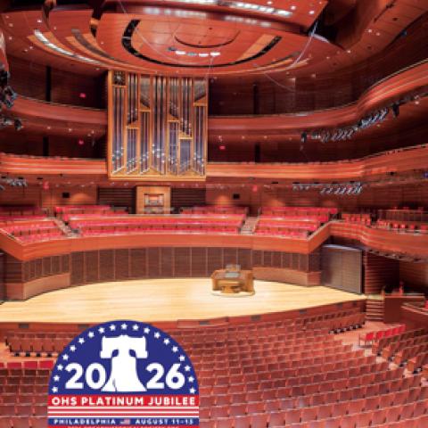 Organ Historical Society 2026 calendar