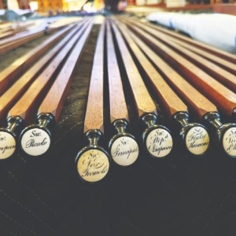 drawknobs of the Erben organ